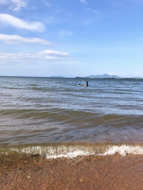 子どもが撮った晴れの琵琶湖