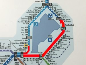 長浜駅（路線図）