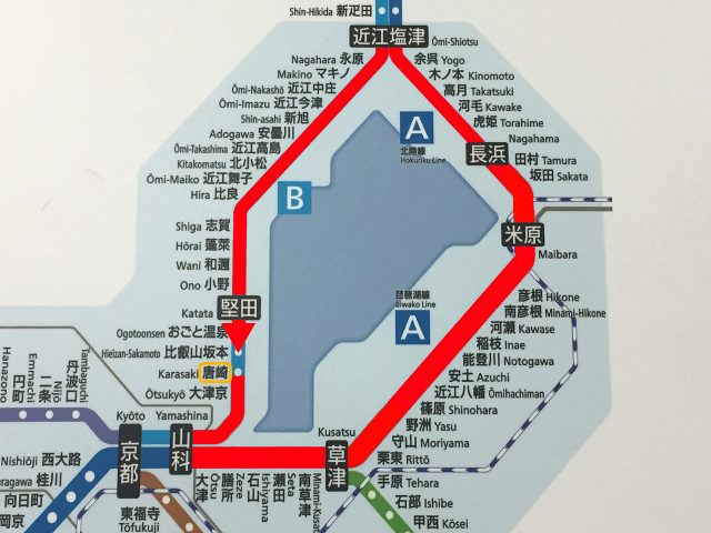 比叡山坂本駅（路線図）