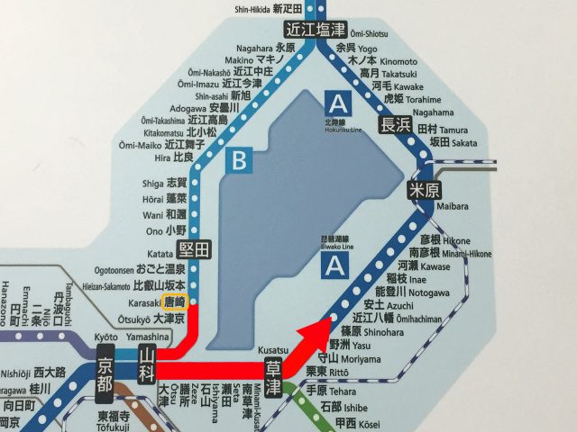 篠原駅（路線図）