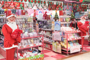クリスマス商品の売場