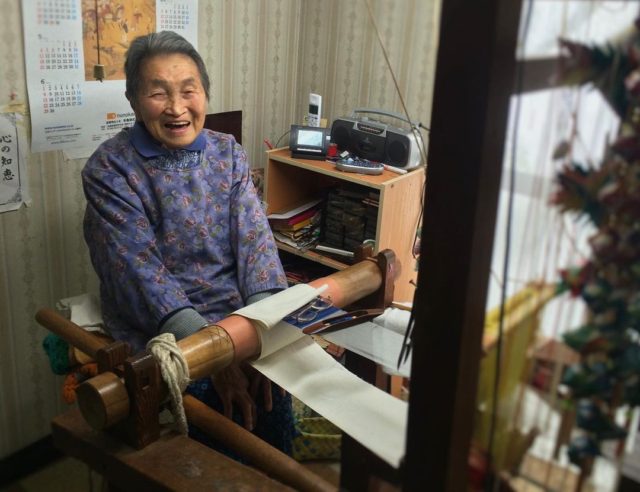 最高齢の織師