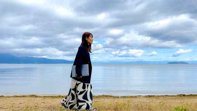 琵琶湖を散歩
