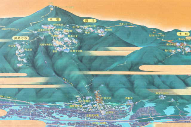 比叡山延暦寺の地図