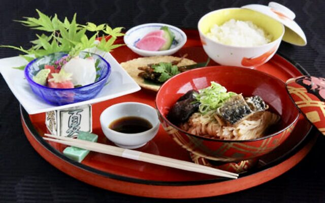 北ビワコホテルグラツィエ　日本料理「竹生島」　焼鯖そうめん