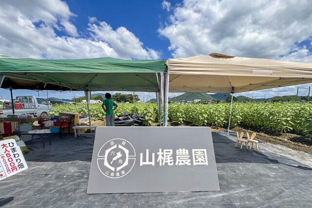 山梶農園看板